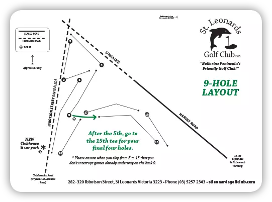 St Leonards Golf Club 9-hole layout