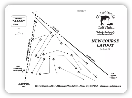 St Leonards NEW Course Layout